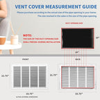 24x20 Return Air Grille, Return Air Vent Cover - Image 4