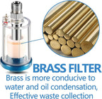 2 Pcs Mini in-Line Air Filter Water Oil Separator - Image 2