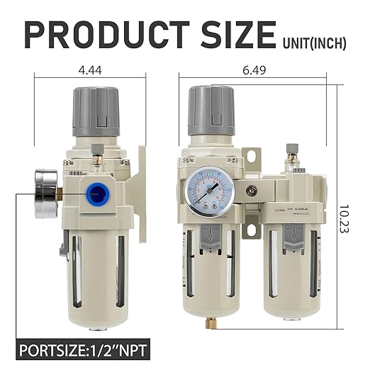 Industrial Air Compressor Filter Regulator Lubricator Unit - Image 3