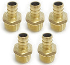 Pex 3/4 Inch x 3/4 Inch Male NPT Adapter Brass Crimp Fittings - Image 2