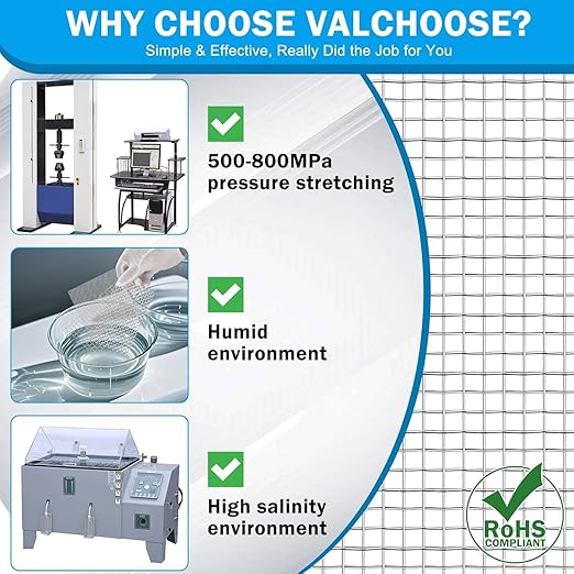 Valchoose Soft 304 Stainless Steel Mesh, 8 Pack Bendable Woven 8.3"X11.8" - Image 8