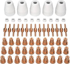 ARCCAPTAIN 60PCS PT31 Plasma Cutting Consumables Fit CUT-45 CUT-50 CT-312 by ARCCAPTAIN