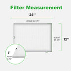 Reair 12x24x1 Air filter, Washable and Reusable Air Filter 12x24x1 - Image 6