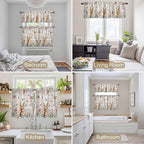 Kitchen Curtains Tiers and Valance Set of 3, Easter Light Filtering Window - Image 7