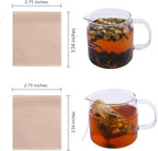 Tea Filter Bags, Tea Bags for Loose Leaf Tea Safe & Natural Material, - Image 2