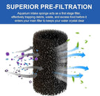 Pre Filter Sponge for Aquarium Shrimp Fry Fish Tank Filter Intake for Marina S10 - Image 3