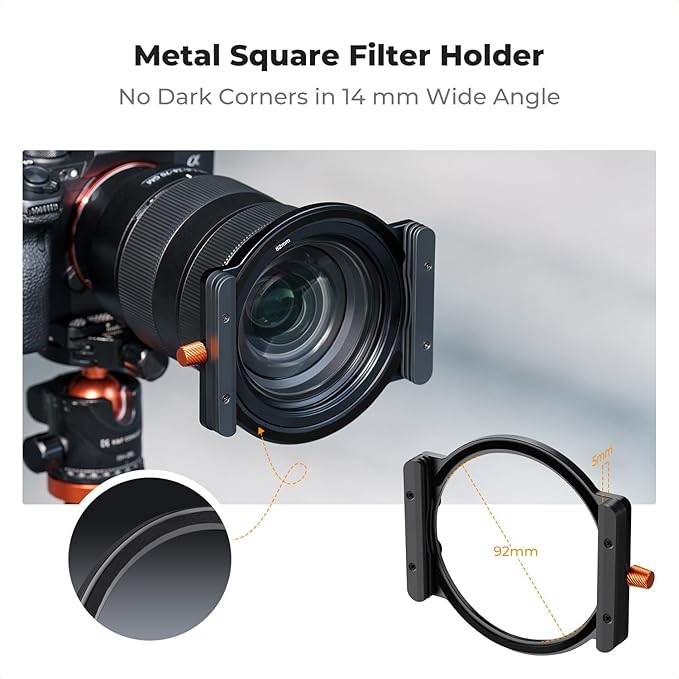 K&F CONCEPT 100mm Square ND1000 Filter +150mm Soft GND8 Filter + Metal Holder + - Image 5