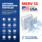 BNX 20x20x1 MERV 13 Air Filter 2 Pack - Image 3
