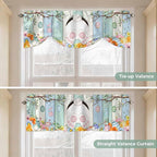 Easter Tie Up Valance Curtains for Windows, Kitchen Curtains Window Shades - Image 5