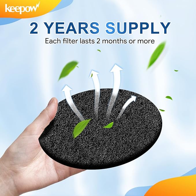 KEEPOW 10 Pack 6.75" Compost Bin Filter Replacement - Image 5
