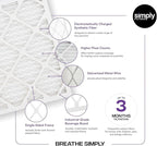 Simply 24x24x4 Air Filter, MERV 13, 6 Pack, Furnace Air Filter - Image 3