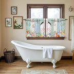 Easter Kitchen Tier Curtains 24 Inch Long 2 Panel Set, Rod Pocket Cafe Small - Image 5