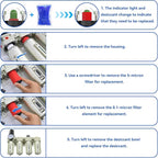 1/2" NPT Industrial Grade 4 Stage Air-Dryer-for-Compressor, - Image 7
