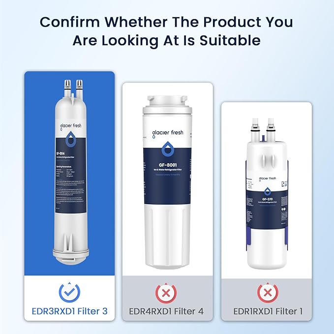 GLACIER FRESH Compatible with 4396841 Refrigerator Water Filter, Filter 3 - Image 2