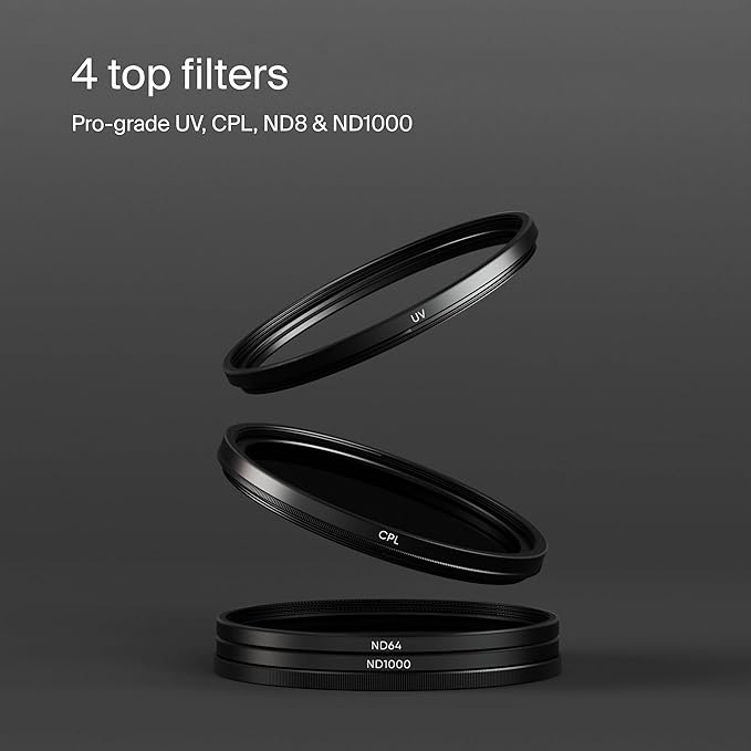 Urth 82mm UV, Circular Polarizing, ND1000 Lens Filter Kit - Image 2