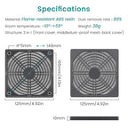 Wathai 2 Pack 120mm PC Fan Dust Filter Cover Computer Mess - Image 5