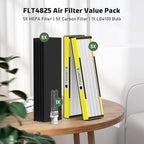 5 Pack FLT4825 True HEPA Filter B Replacement & 1 Replacement Bulb Compatible - Image 5