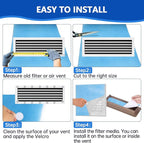 Air Vent Filters Roll, MERV 8 Triple Filtration Electrostatic Vent Filter - Image 6