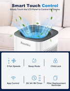 Priestley Air Purifier for Bedroom, Dorm Up to 1100Ft², Smart WiFi Air Purifiers - Image 6