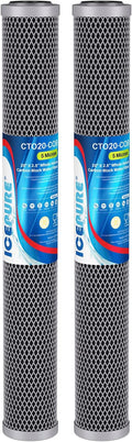 ICEPURE 20" x 2.5" Whole House Water Filter Upgraded Coconut Shell Activated by ICEPURE