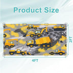 4 Pcs Fluorescent Light Covers for Ceiling Lights Yellow Construction Vehicles - Image 2