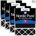 Nordic Pure 20x25x5 Honeywell/Lennox Replacement Odor Reduction Merv 8 Filter 4 by NordicPure