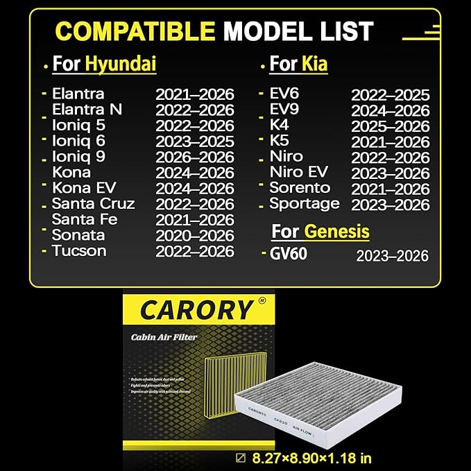 Cabin Air Filter w/Activated Carbon - Image 2