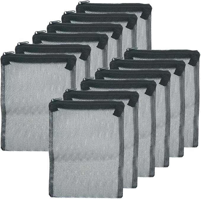 12 Pcs Reusable Zipper Filter Media Bags by WelcometotheTEXNINC
