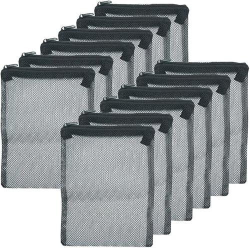 12 Pcs Reusable Zipper Filter Media Bags by WelcometotheTEXNINC