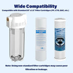 Whole House/RV Water Filter Housing Clear, Maple Syrup RO System, 3/4" NPT - Image 7