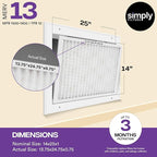 Simply 14x25x1 Air Filter, Merv 13, 6 Pack, - Image 3