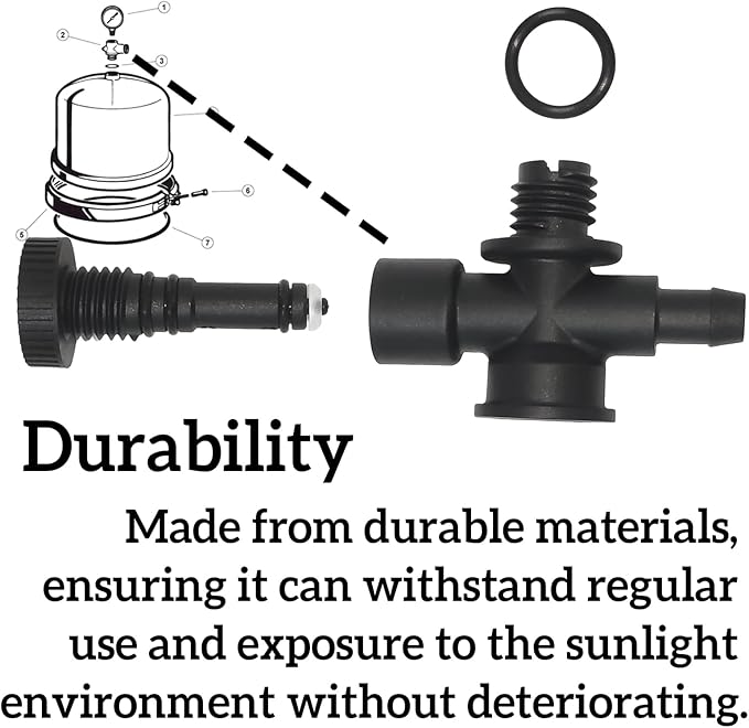 DEX2400S Air Relief Valve and Gauge Adapter Assembly Compatible - Image 2