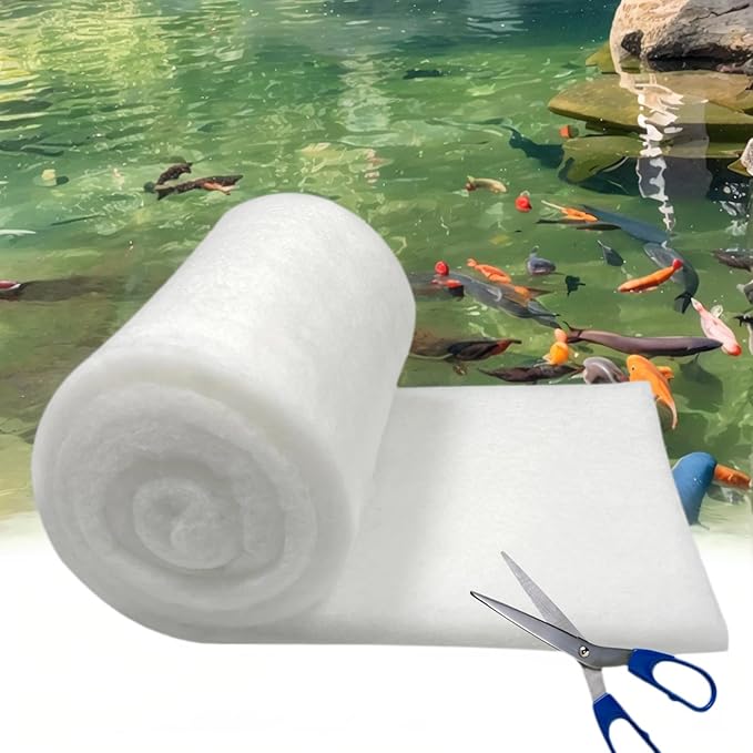 Aquarium Filter Floss 12"x72"x1" Thick Multi-Layer Filter Floss by GourragePro