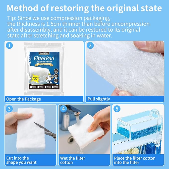 Aquarium Filter Floss Fish Tank Filter Media Aquarium Filter Pad - Image 5