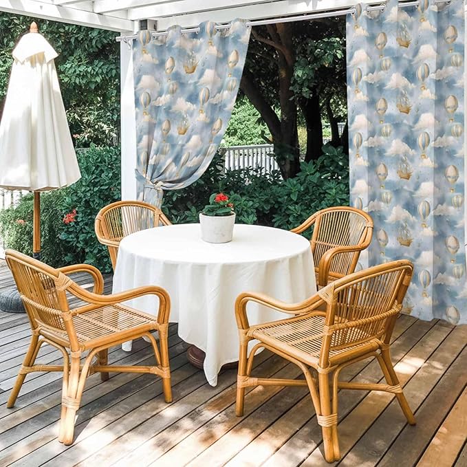 Hot Air Balloons Outdoor Curtains - Image 4