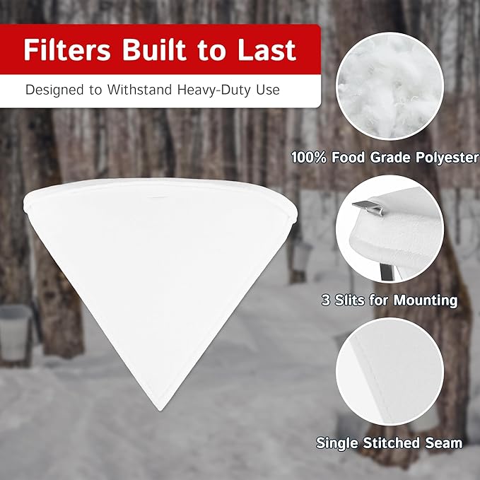The Felt Store Synthetic Maple Syrup Filter Cone – Reusable Heavy-Duty - Image 2