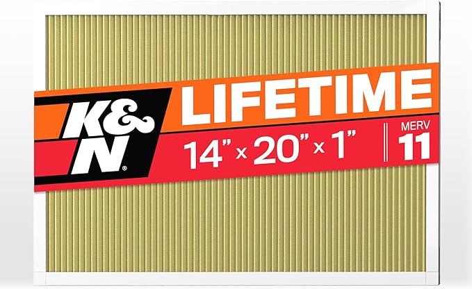 K&N 14x20x1 HVAC Furnace Air Filter, Lasts a Lifetime, Merv 11, the Last HVAC by KNEngineeringInc