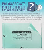 10PCS 5x7 Inch Cut-to-Size Welding Helmet Hood Replacement Clear Inside Outside - Image 3