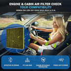 1Pcs Cabin Air Filter & 1Pcs Engine Air Filter Accessories - Image 2