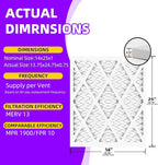 14x25x1 MERV 13 Pleated Air Filter MPR 1900 & FPR 10, Furnace Air Filters - Image 3