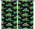 Kids Agriculture Machine Window Curtains, Farm Equipment Tractors Transport by SHElifestyle
