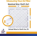 Filter King 13x21.5x1 Air Filter | 6-PACK | MERV 13 HVAC Pleated A/C Furnace - Image 2
