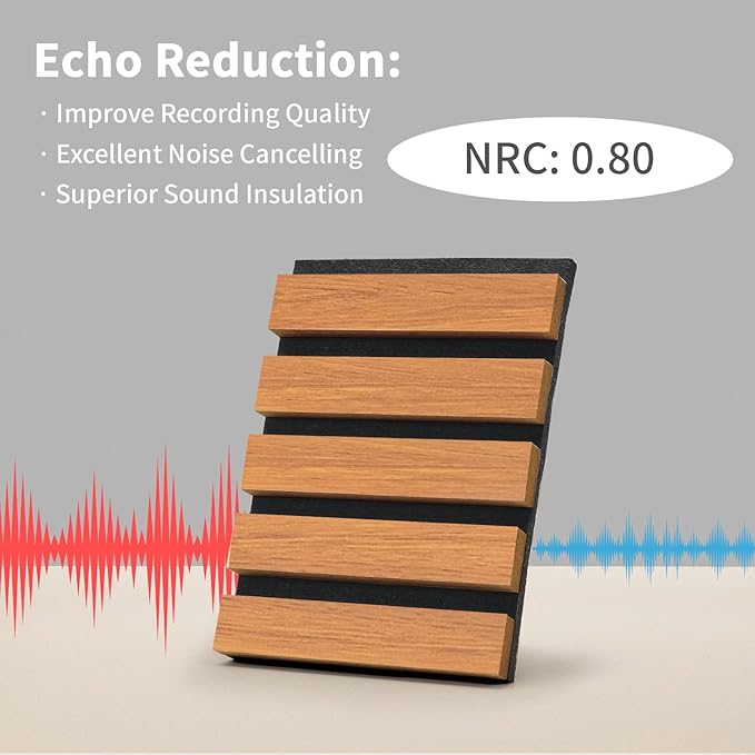 Wood Slat Wall Panel, 3D Soundproof Wall Panels, Large Acoustic Panels - Image 3