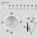 Vent Systems 8" Inch Air Supply Vent Cover - Image 2