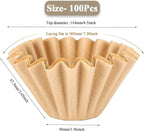 2-5 Cup Coffee Filters, Thicken Natural Coffee Filter Basket - Image 2