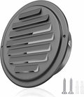4inch 304 Stainless Steel Air Vents, Louvered Grille Cover Vent Hood Flat by puunkeey