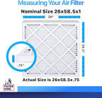 Filter King 26x58.5x1 Air Filter | 4-PACK | MERV 8 HVAC Pleated A/C Furnace - Image 2