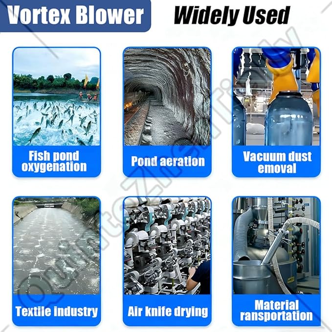 Vortex Ring Regenerative Blower, Single Phase High-Pressure Industrial Vacuum - Image 8