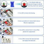 1/2" NPT Industrial Grade 4 Stage Air-Dryer-for-Compressor, - Image 7