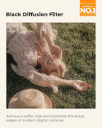 K&F CONCEPT 77mm Black Diffusion 1/4 Filter Mist Cinematic Effect Filter - Image 2